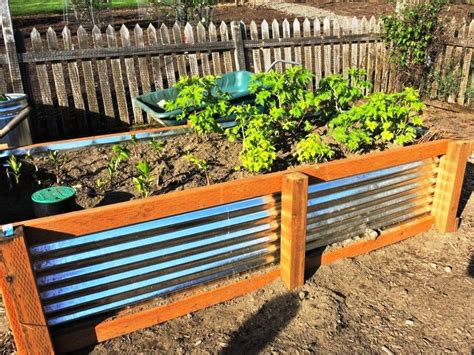 box planters corrugated metal|galvanized steel raised garden bed.